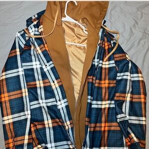 Flannel hoodie